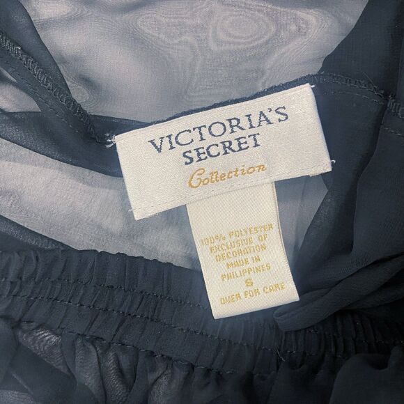 Vintage Victoria’s Secret Collection 2pc Set Sheer Pants Red Floral Size Small - Picture 8 of 12